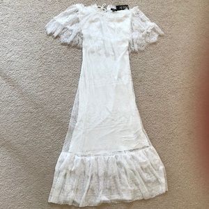 AFRM Off The Shoulder Lace Maxi Dress